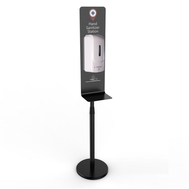 black hand Sanitizer Dispenser Stand